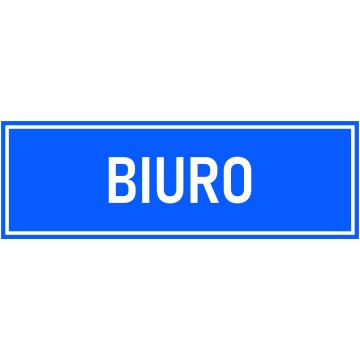 Naklejka BIURO