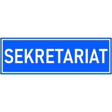Naklejka SEKRETARIAT