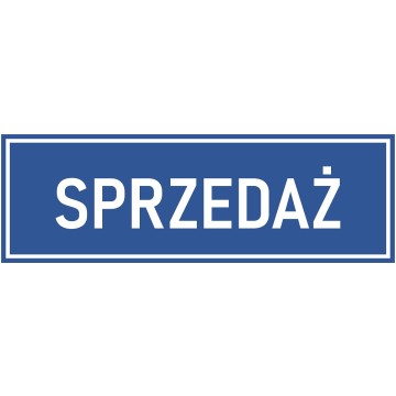 Naklejka SPRZEDAŻ