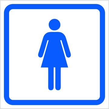 Naklejka TOALETA DAMSKA