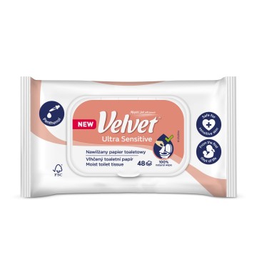 Nawilżany papier toalet. VELVET [48] ULTRASENSITIV