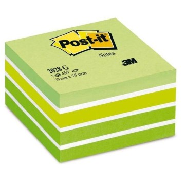 Notes samop. 3M POST-IT 76/76 450k. mix zielony