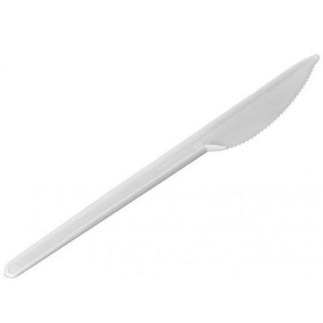 Noże plastikowe 16,5cm białe [100]