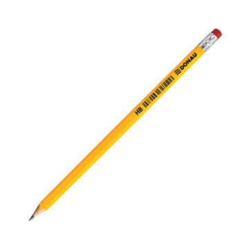 Ołówek DONAU HB z gumką