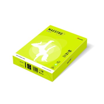 Papier kolor A4 80g [500] neon żółty