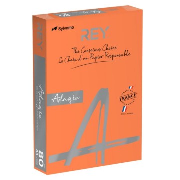 Papier kolor A4 80g REY ADAGIO 21 pomarańcz int