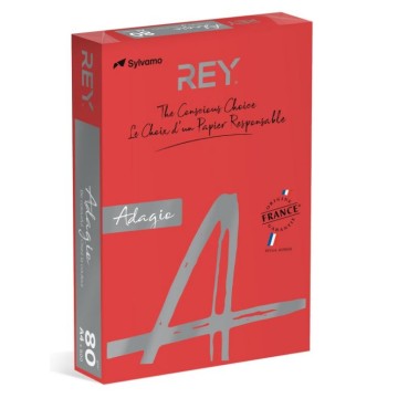Papier kolor A4 80g REY ADAGIO 22 czerwony int