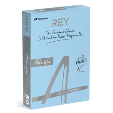 Papier kolor A4 80g REY ADAGIO 48 j.niebieski