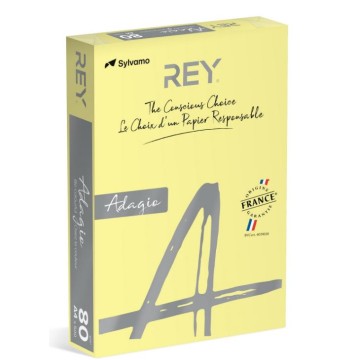 Papier kolor A4 80g REY ADAGIO 49 żółty kanark.