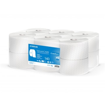 Papier toalet. JUMBO VELVET 140m celuloza 2w [12]