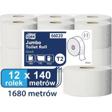 Papier toalet. MINI JUMBO TORK T2 makulatura [12]