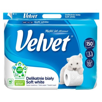 Papier toalet. VELVET DELIKATNIE 3w [4] ECO ROLL