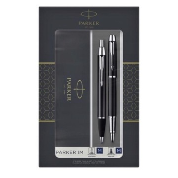 PARKER IM czarny CT długopis + pióro wieczne M