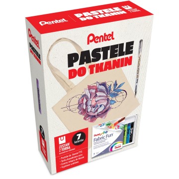 Pastele do tkanin PENTEL [7] + TORBA