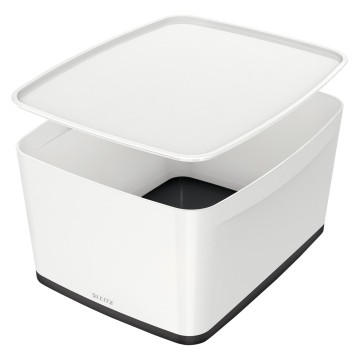 Pojemnik LEITZ MY BOX duży z pokrywką biało-czarny