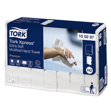 Ręcznik ZZ biały TORK H2 EXTRASOFT celuloza [2100]