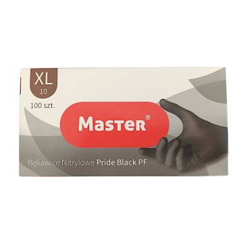 Rękawice nitrylowe MASTER XL [100] czarne