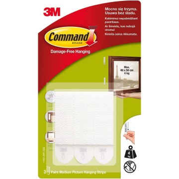Rzepy COMMAND do wieszania obrazów duże [3] EOL