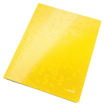Skoroszyt kartonowy LEITZ WOW żółty