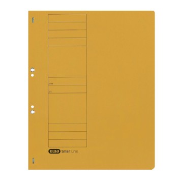 Skoroszyt tekturowy oczko 1/1 ELBA żółty