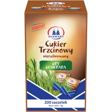 Spoż- Cukier trzcinowy w saszetkach DIAMANT 200x5g