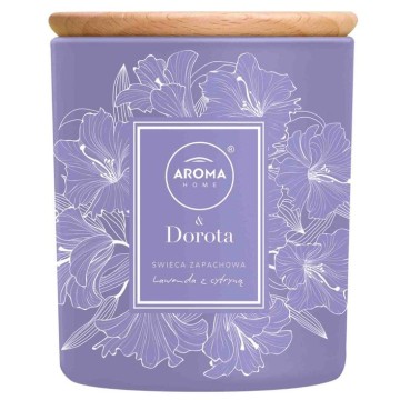 Świeca zapach AROMA DOROTA 150g lawenda z cytrną