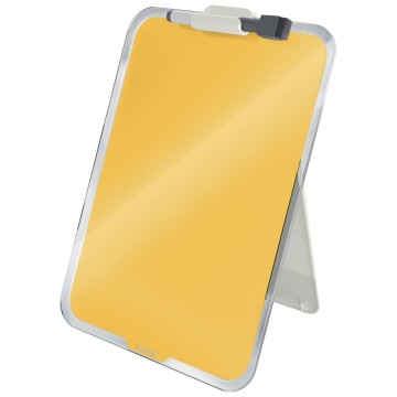 Szklana tabliczka na biurko LEITZ COSY żółty