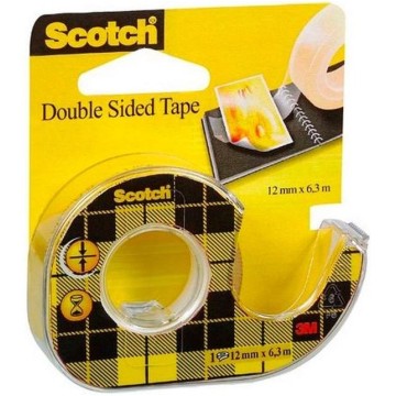 Taśma dwustronna SCOTCH 12mm/6,3m podajnik