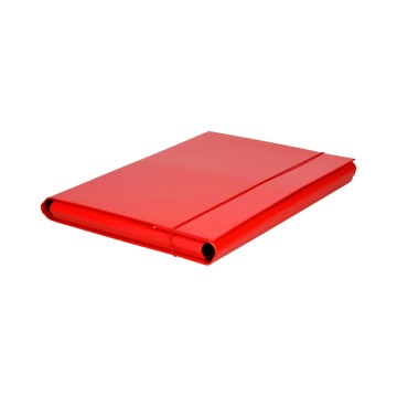 Teczka z gumką kartonowa BARBARA 3,5cm czerwona