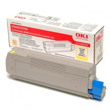 Toner OKI C5600 żółty oryg.