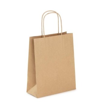 Torba papierowa ECOBAG 240x100x360 brązowa EOL