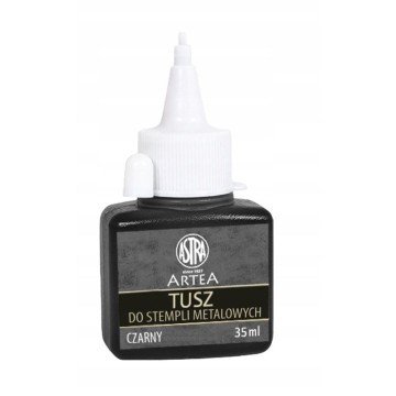 Tusz do pieczątek metal. ASTRA 35ml czarny