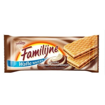 Wafle FAMILIJNE 180g kakaowo-śmietankowe