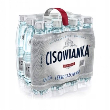 Woda CISOWIANKA 0,5L LEKKO GAZOWANA [12]