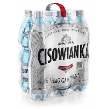 Woda CISOWIANKA 1,5L LEKKO GAZOWANA [6] kaucja