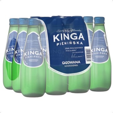 Woda KINGA PIENIŃSKA SZKŁO 0,33L GAZOWANA [12]