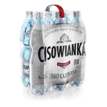 Woda lekko gazowana CISOWIANKA 6x1,5l