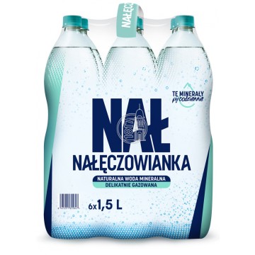 Woda NAŁĘCZOWIANKA 1,5L DELIKATNY GAZ [6] kaucja