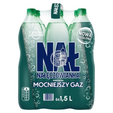 Woda NAŁĘCZOWIANKA 1,5L MOCNY GAZ [6] kaucja
