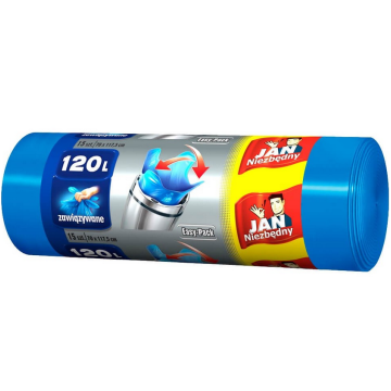 Worki na śmieci 120L HD [15] JN EASY-PACK nieb