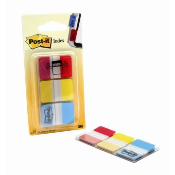 Zakładki 3M POST-IT PP SILNE R/Y/B [3x22]
