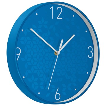 Zegar ścienny LEITZ WOW 29cm niebieski