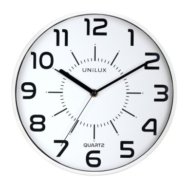 Zegar ścienny UNILUX POP 28cm obudowa biała