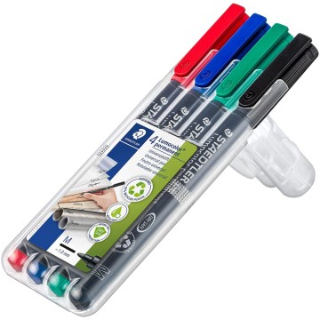 Zestaw foliopisów Staedtler Lumocolor M 4szt.