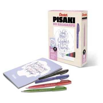 Zestaw PENTEL do LETTERINGU [4] +książeczka EFGN