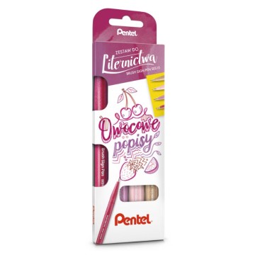 Zestaw PENTEL do LETTERINGU [4] owocowe popisy