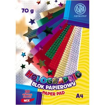Zeszyt papierów holograficznych ASTRA A4/10